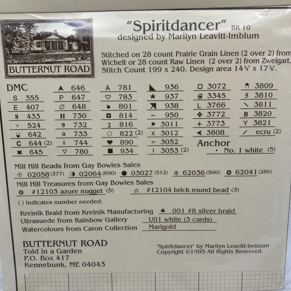 Butternut Road Cross Stitch Kits‎ Christmas Visit Spiritdancer BR-10 BR-3 New
